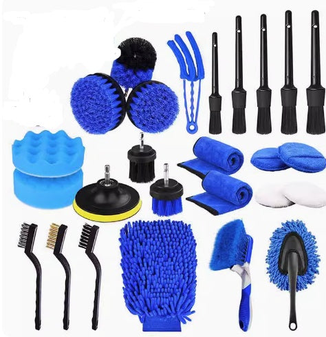 Car Wash Cleaning Brush Household Brush Head Set 26 Sets