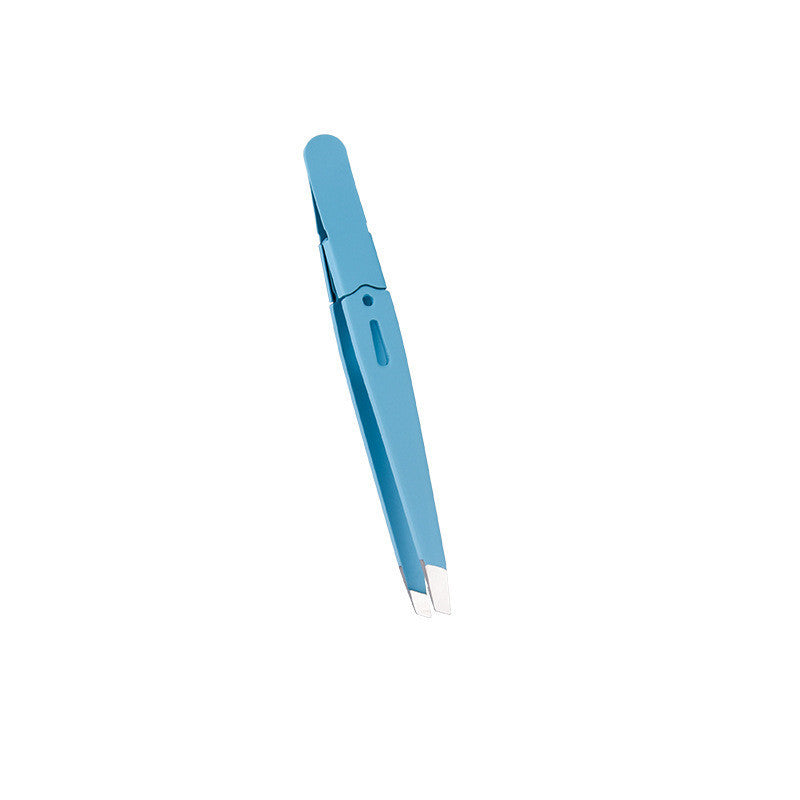 Beauty Fine Hairs Puller Stainless Steel Slanted Eye Brow Clips Removal Makeup Tools