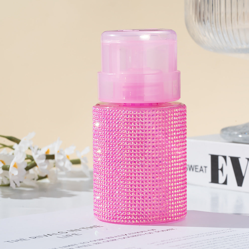 Full Diamond Press Makeup Removal Bottle Empty
